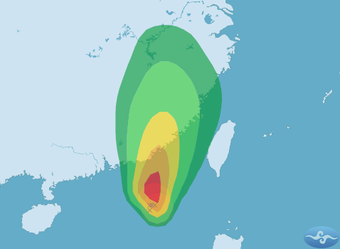 Torrential rain warning issued as tropical storm skirts Taiwan