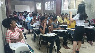 Chinese class most popular course at Haitian university
