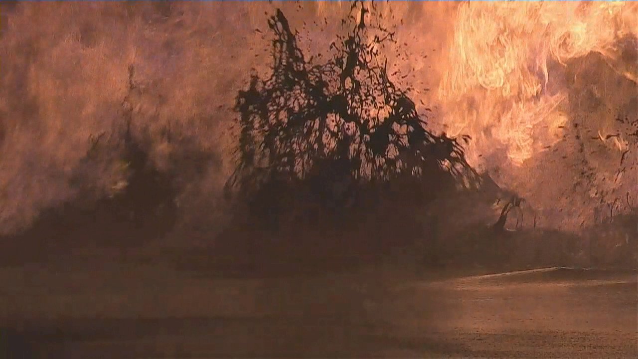 Video: Mud volcano erupts, drawing visitors and destroying crops
