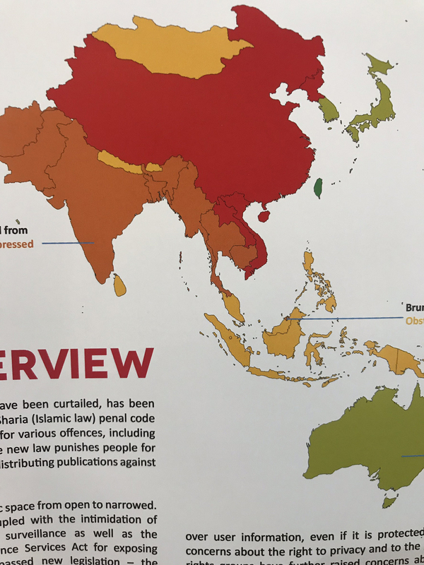 Taiwan is the only Asian country whose civil society operates without threats or intimidation: Civicus Monitor report