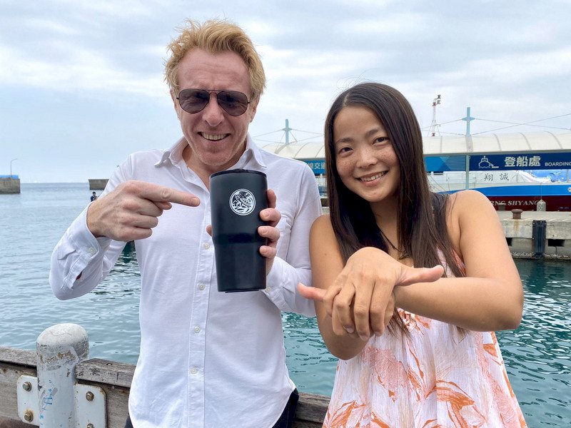 French travel show films segment in Xiaoliuqiu