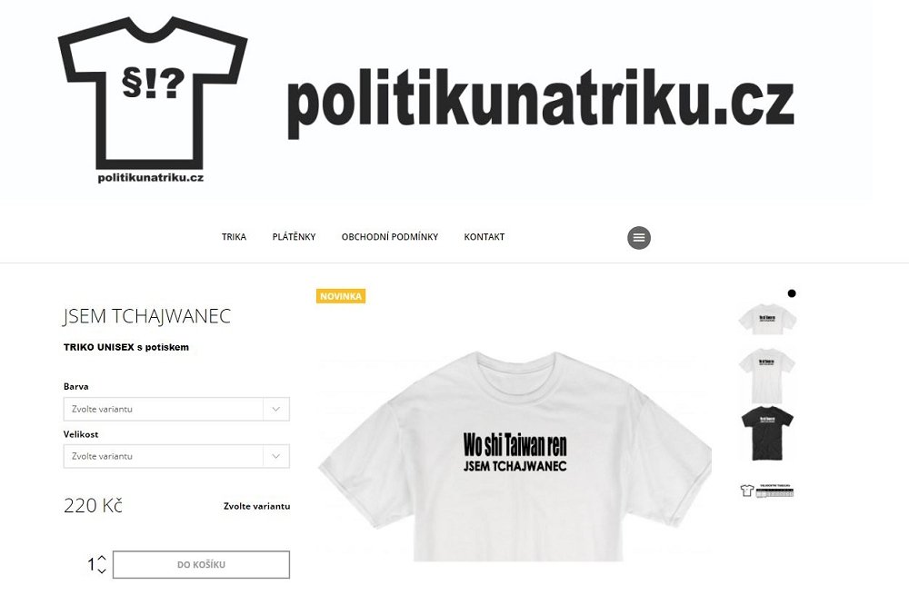 Czech-designed “I am Taiwanese” T-shirt now available in Taiwan