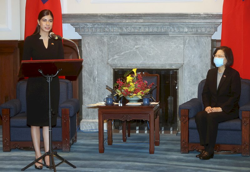 President Tsai accepts credentials from new Nicaraguan ambassador