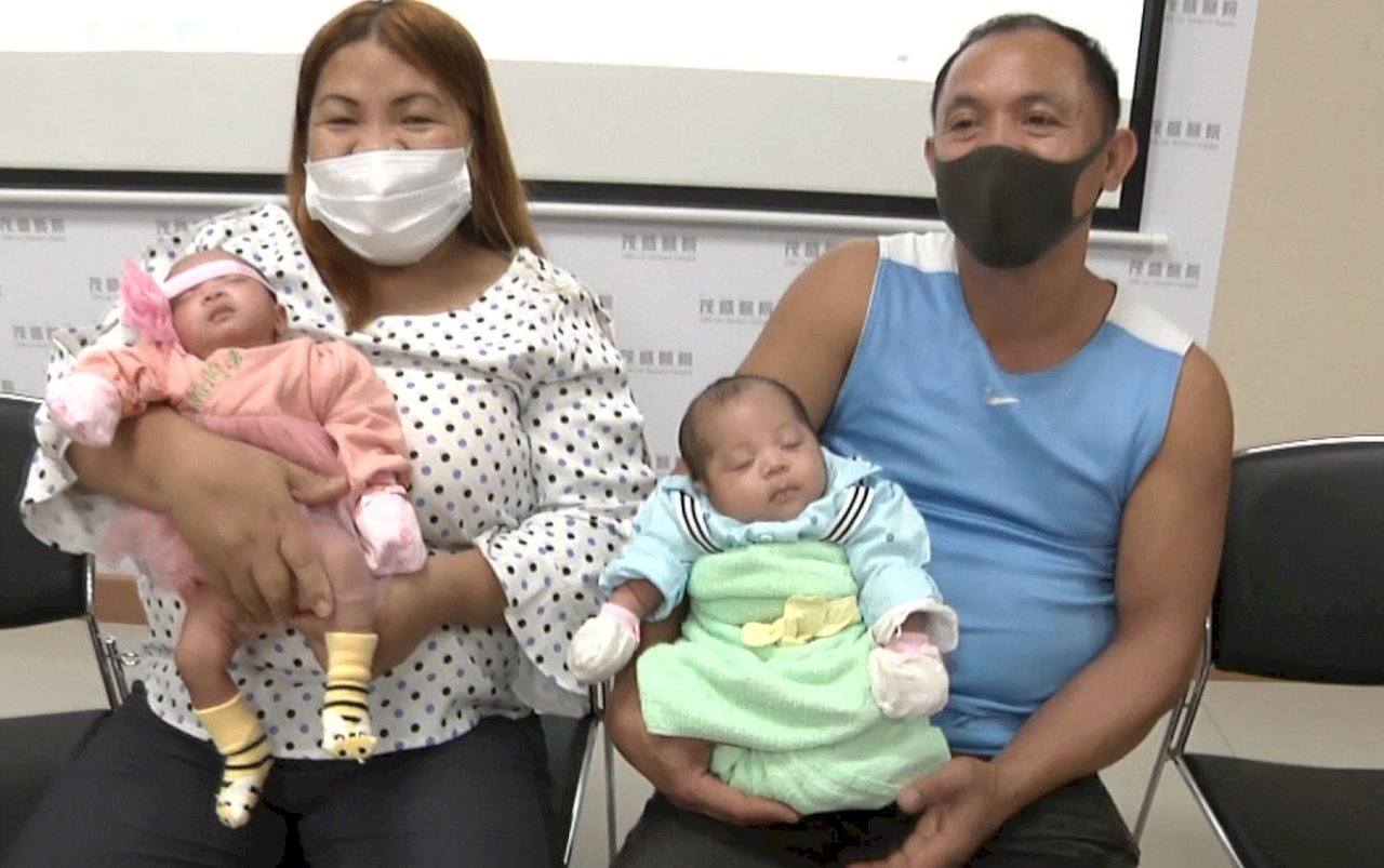 Filipino couple gives birth to IVF twins in Taiwan
