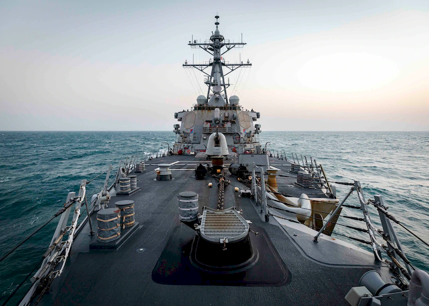 Destroyer completes third US naval transit of Strait under Biden