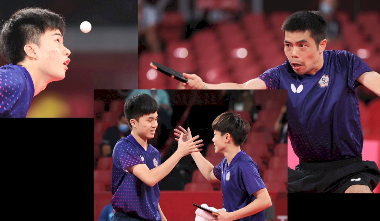 VIDEO: Taiwan table tennis team going strong at Tokyo Olympics