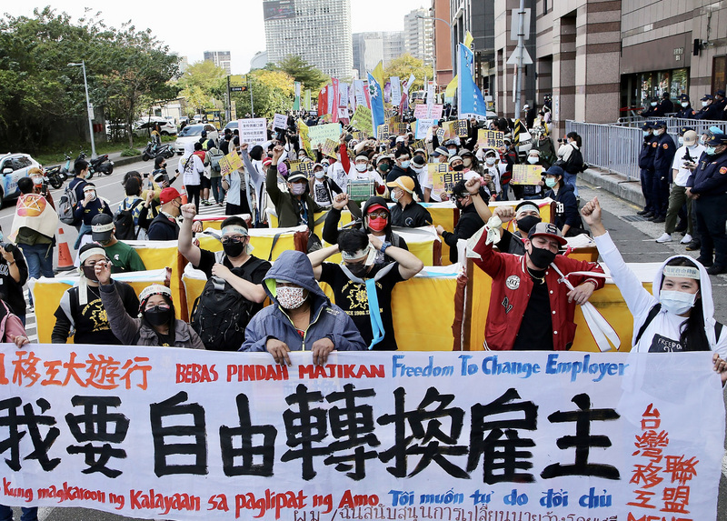 Migrant worker groups call for implementation of household service act
