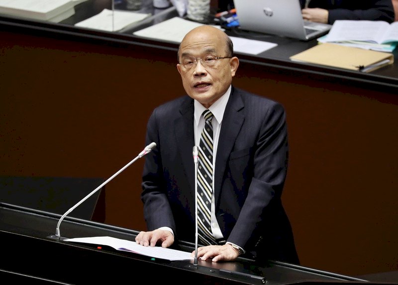 Premier Su says he has discussed a cabinet reshuffle with President Tsai