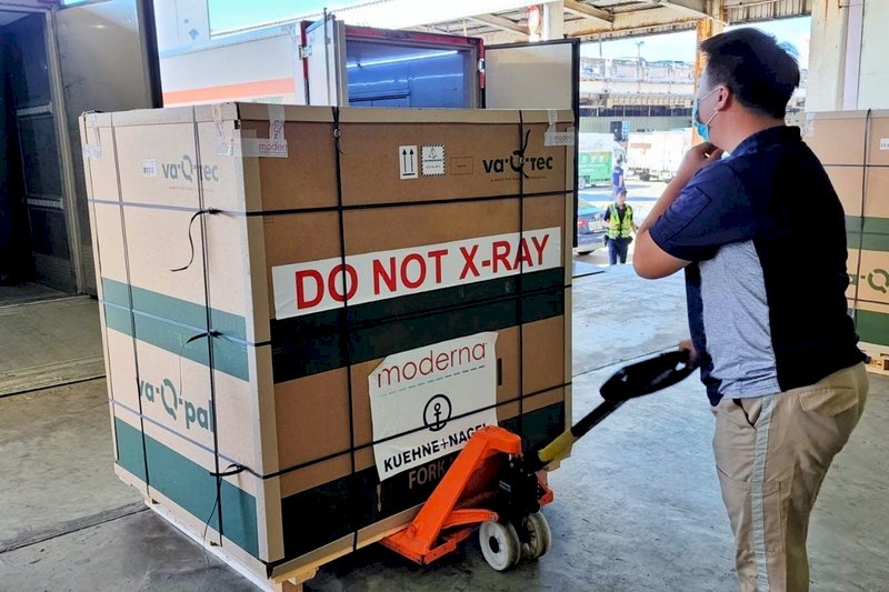 Moderna COVID-19 vaccine doses for children under six arrive in Taiwan