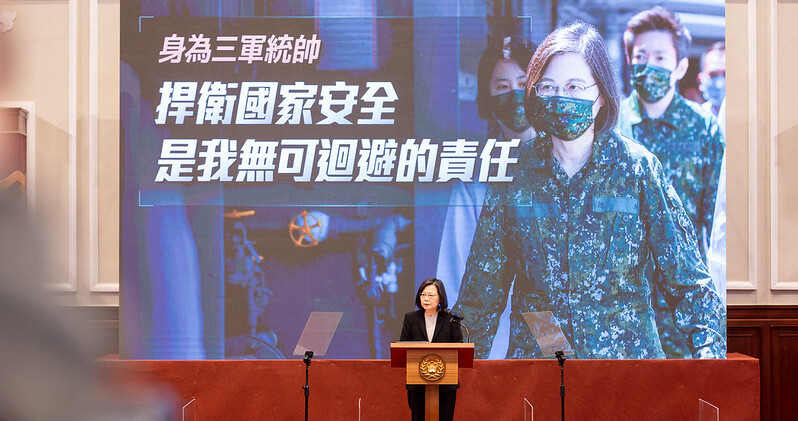 President Tsai announces extension of Taiwan conscription to one year