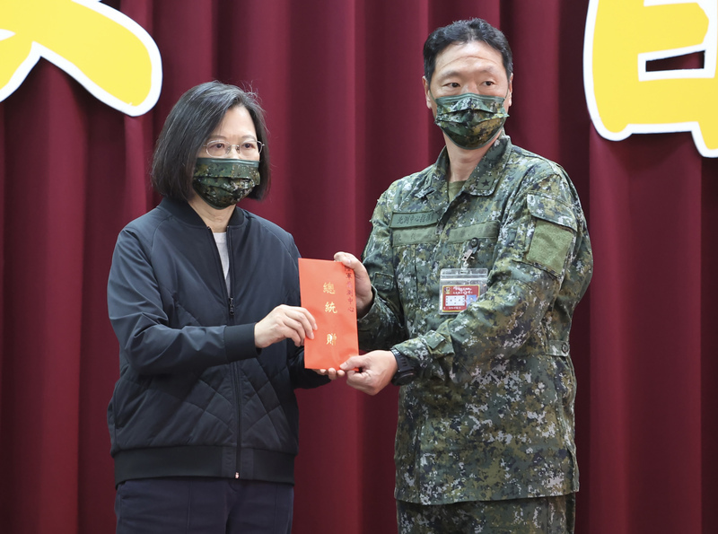 Tsai reassures Taiwan people that the military is well trained and prepared