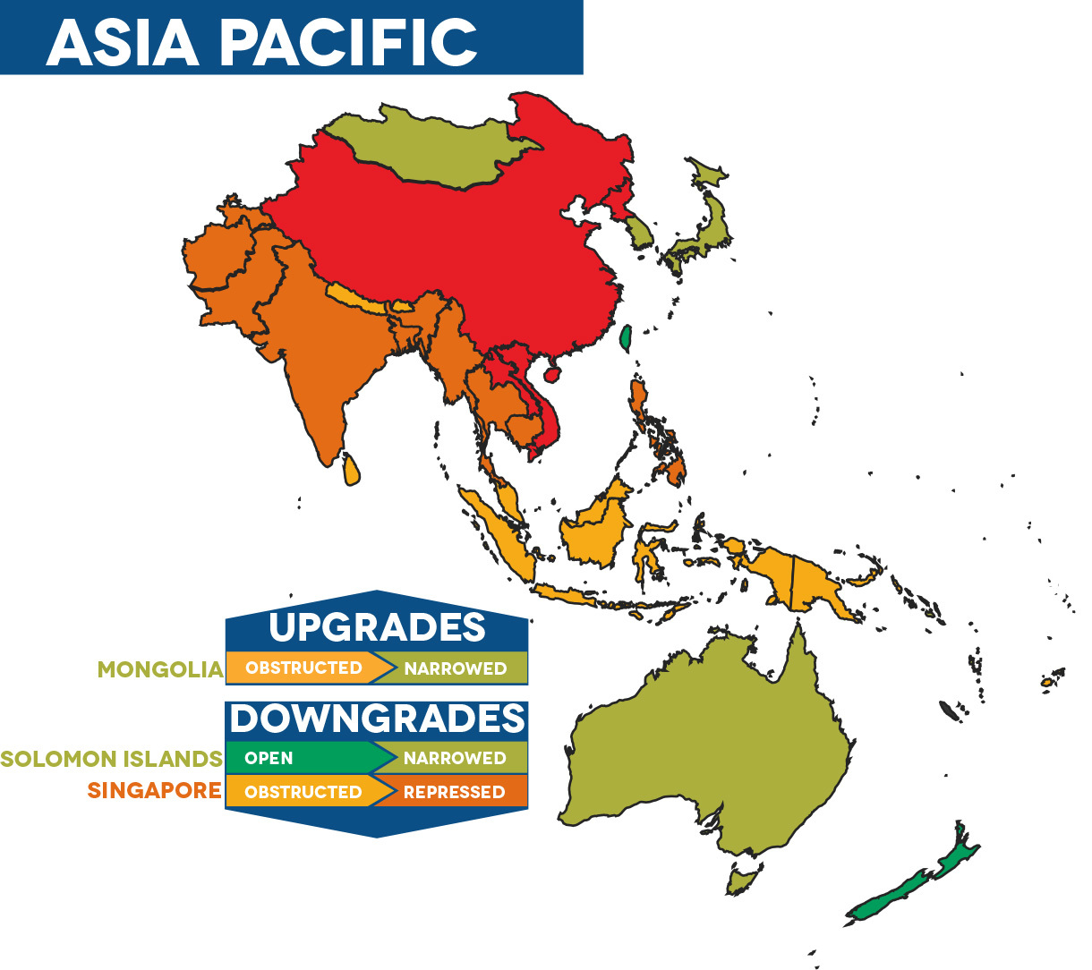 Taiwan has only ‘open’ civic space in Asia: Report