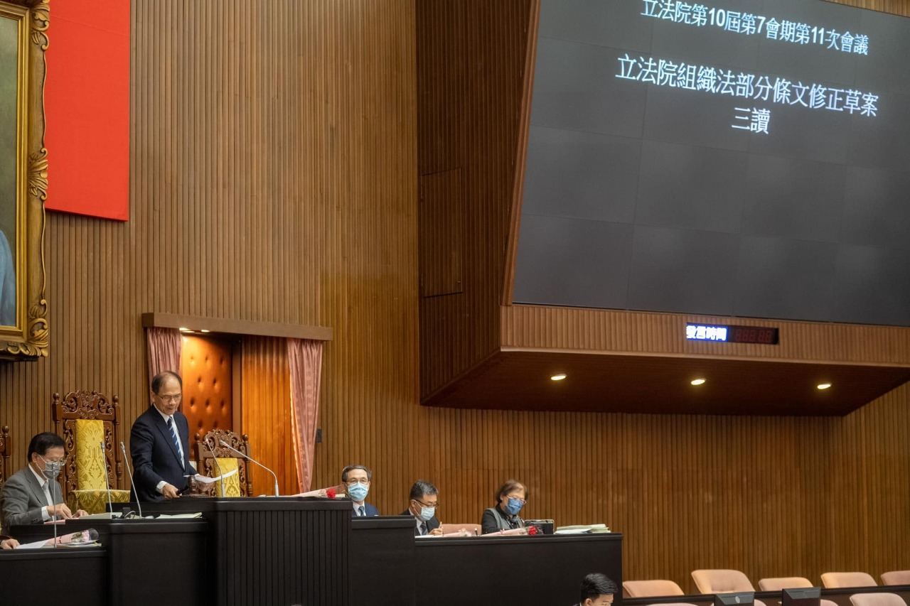 Taiwan’s legislature establishes new international affairs department