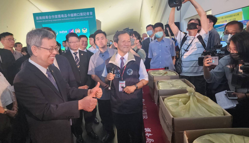Taiwan will continue to cooperate in the fight against cross-border drug trafficking: Premier