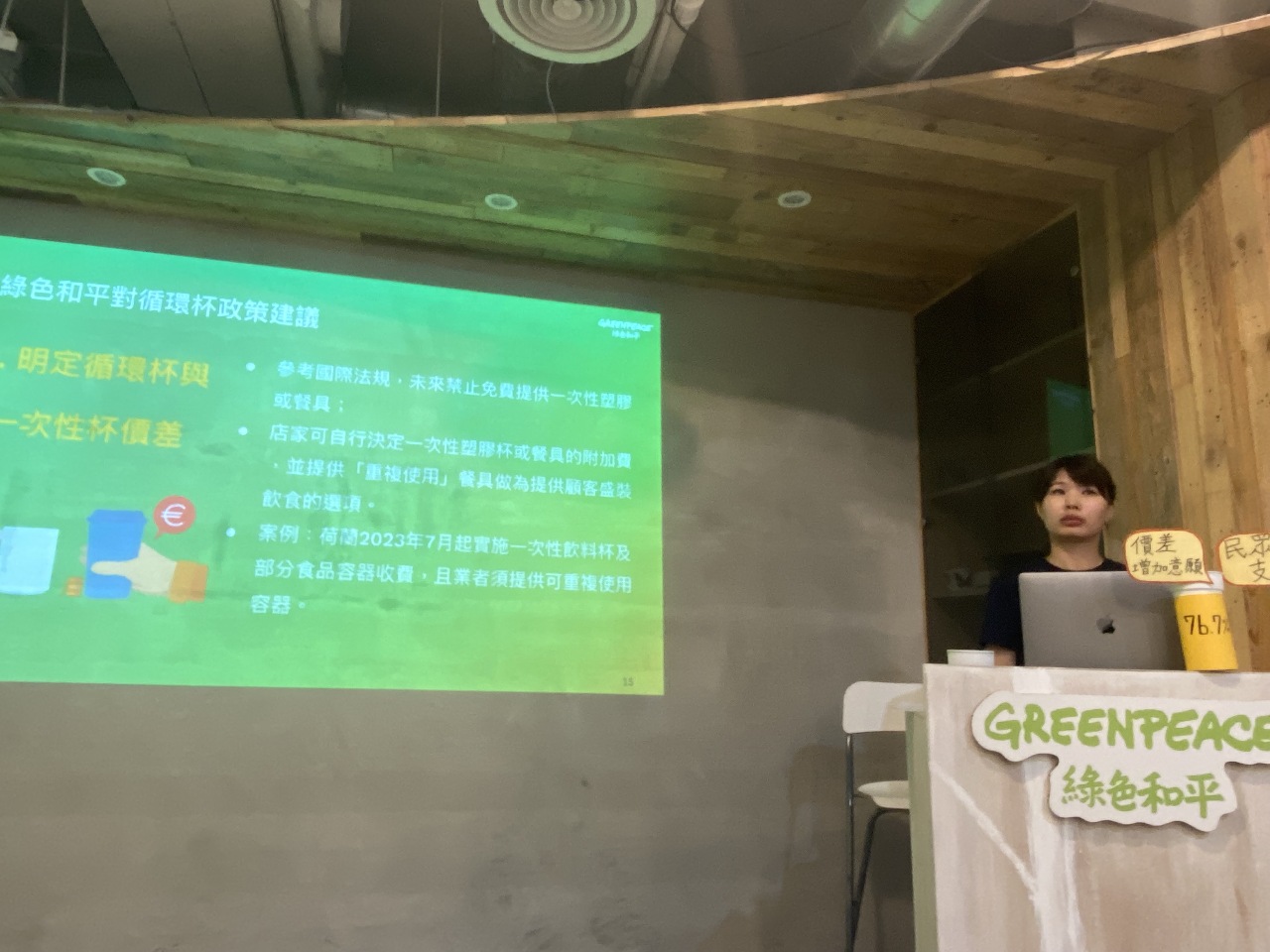 Greenpeace survey shows 70% have not utilized reusable cups rental service