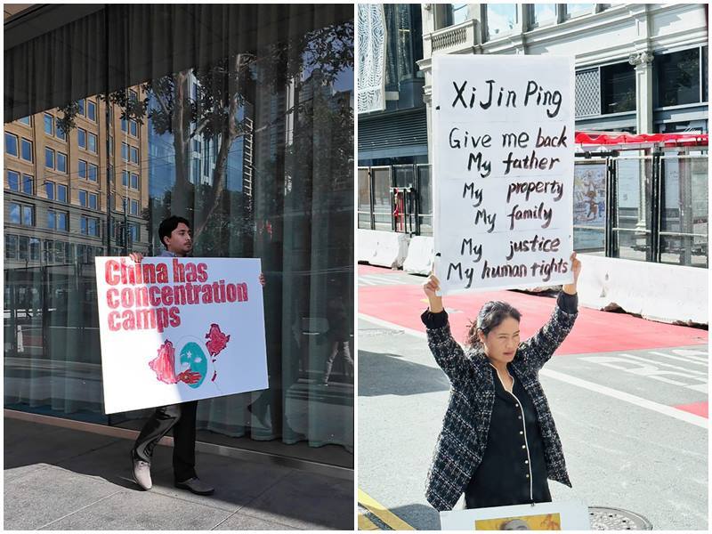 VIDEO: Protestors turn up at the 2023 APEC summit