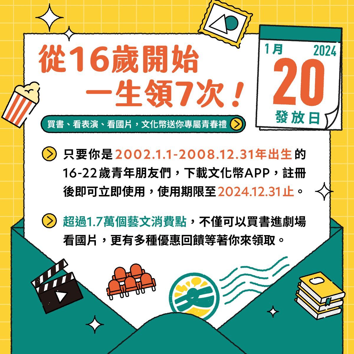 Culture Ministry includes 16 - 22 year-olds in “Culture Point” cash handout program next year