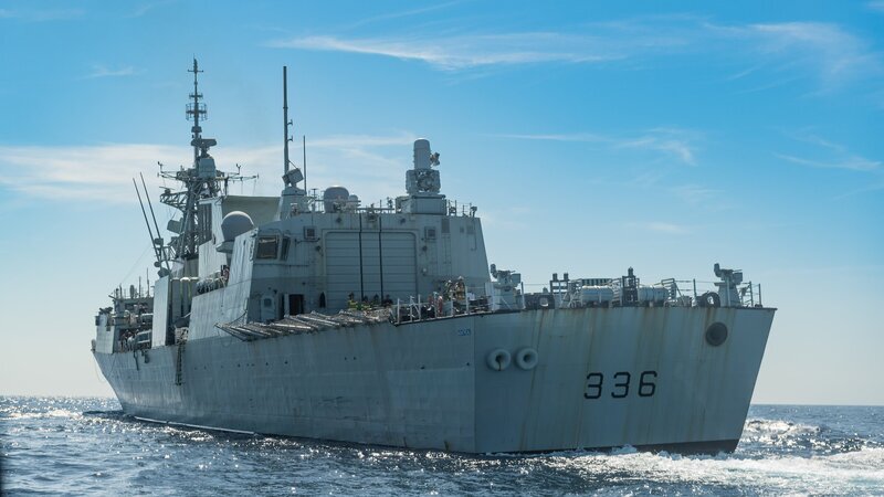 Canadian warship transits through Taiwan Strait