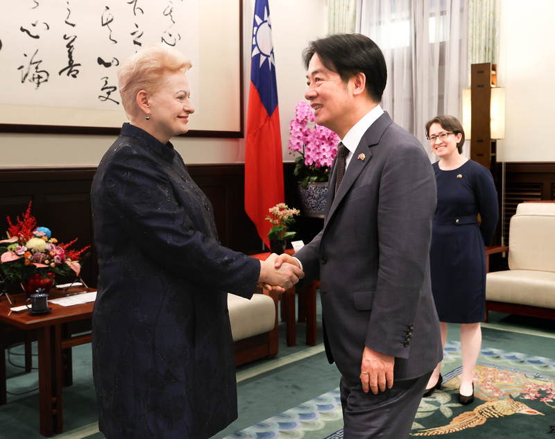 Former Lithuanian President Dalia Grybauskaitė visits Taiwan