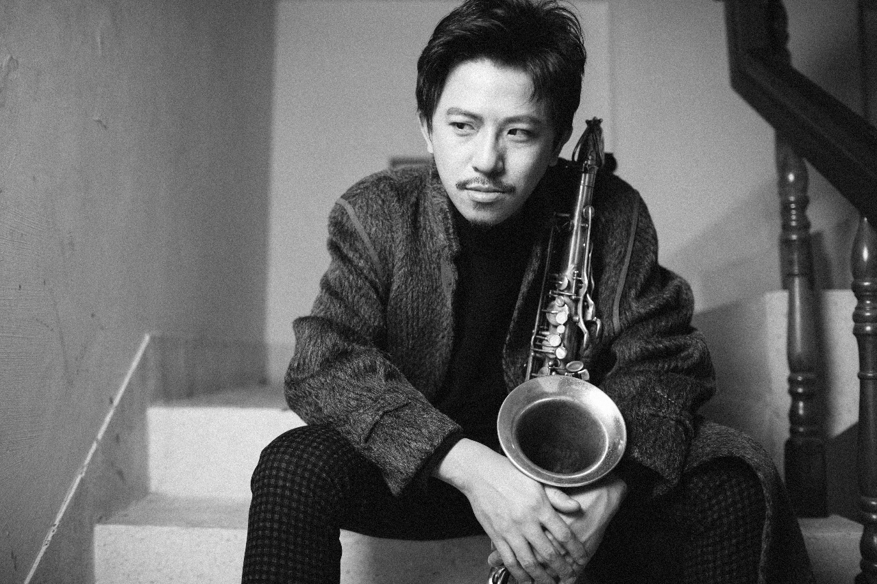 Discussing jazz education with Hsieh Minyen