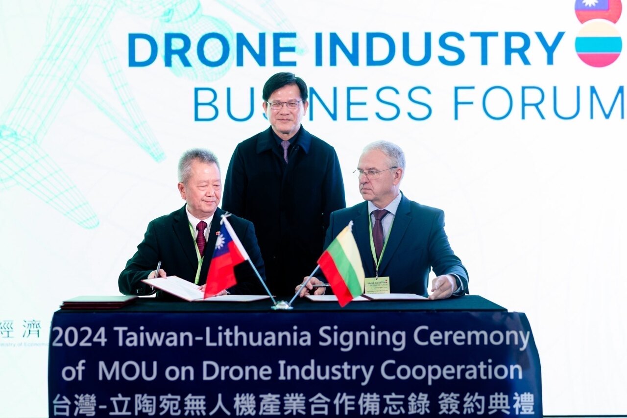 Taiwan signs two more drone industry cooperation MOUs in Lithuania