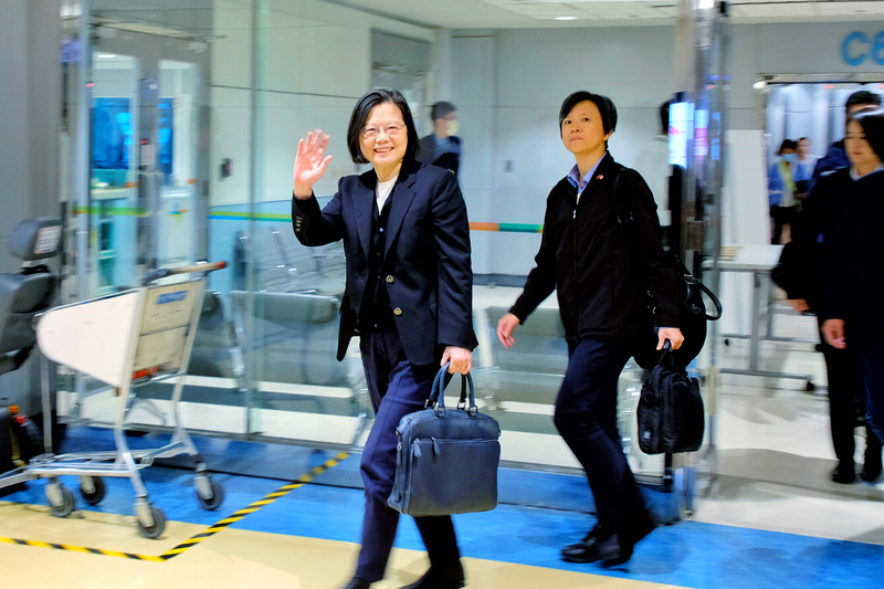 Former President Tsai Ing-wen returns to Taiwan after speech at Halifax International Security Forum