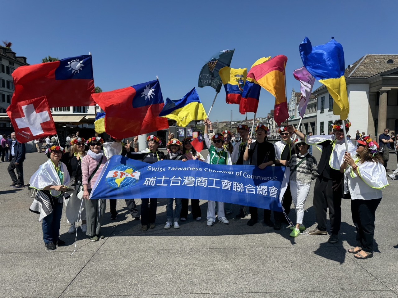 Youth association practices bubble tea diplomacy at WHO Taiwan parade