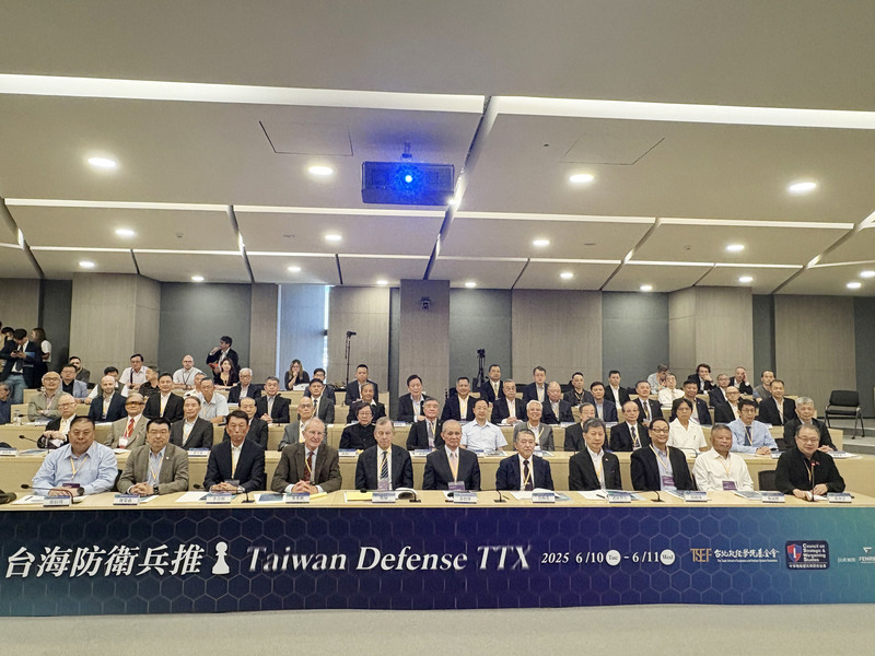 Retired senior US, Japan and Taiwan military officials participate in Taiwan tabletop war games
