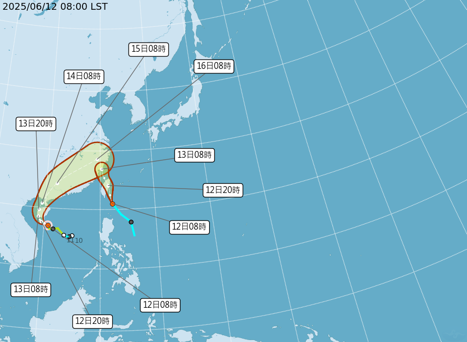 Tropical Storm Wutip bringing heavy rainfall to Taiwan through Friday